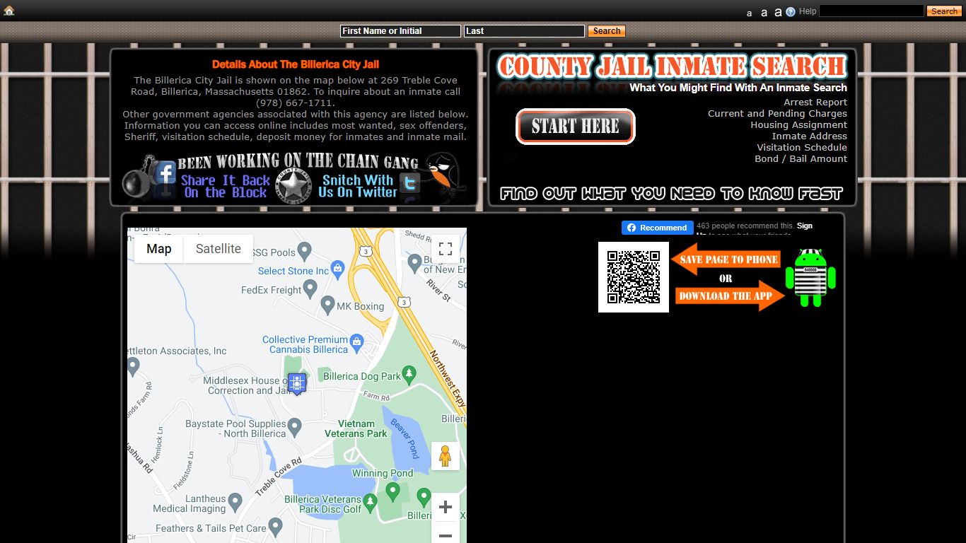 Billerica, Massachusetts - County Jail Inmate Search